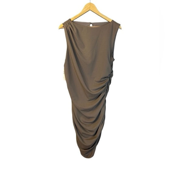 NWT Abercrombie & Fitch Stretch Draped Mini Dress XL - Picture 4 of 9